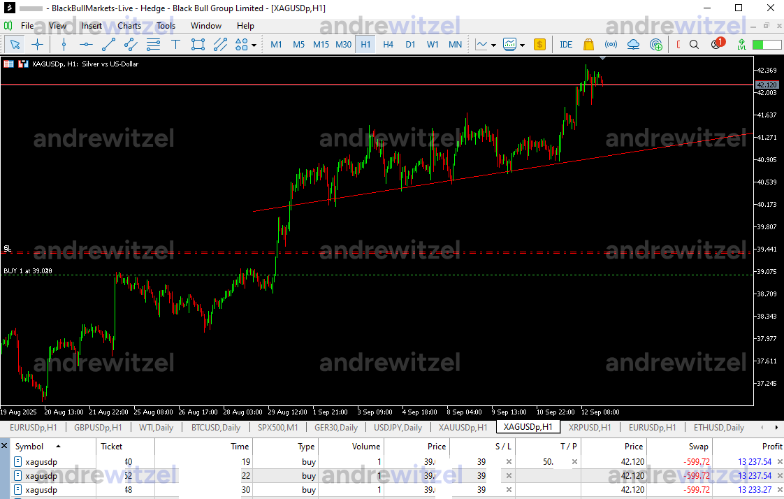Live Trade Silver 39.000€ Profit